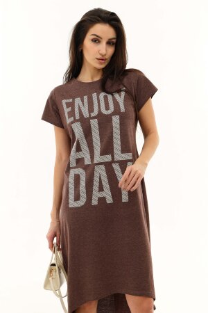 Платье женское 50558 коричневый