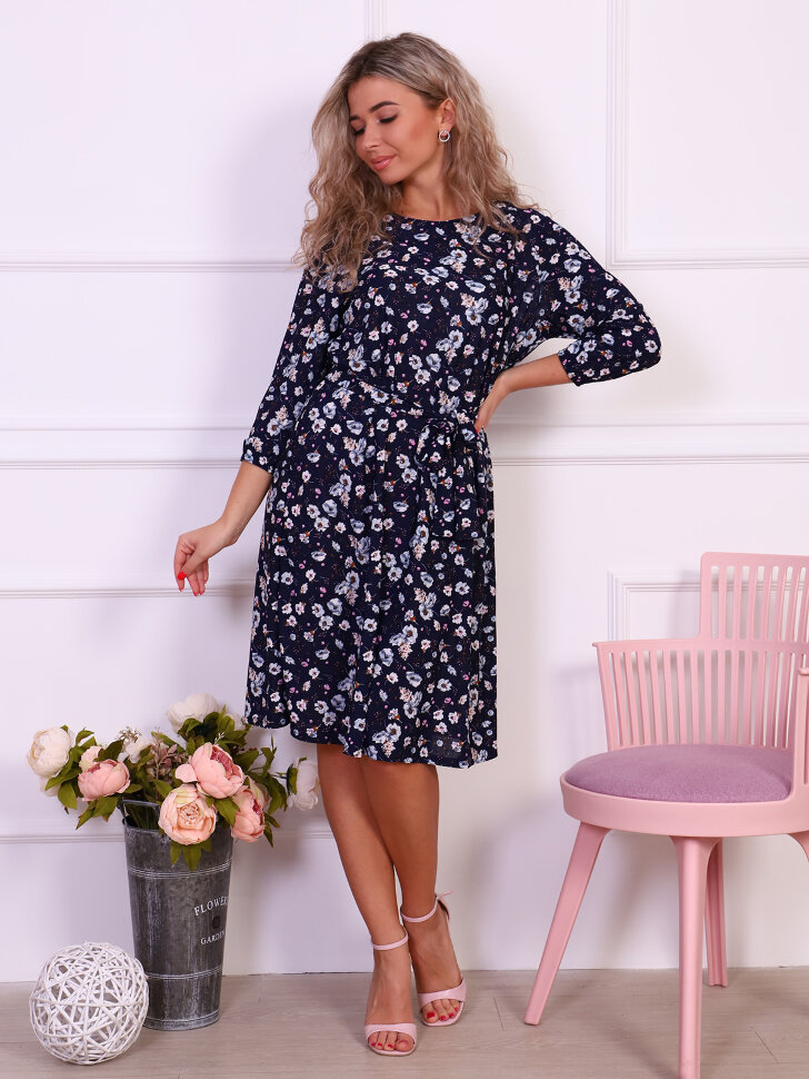 Корнелия голубая платье