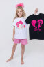 Пижама с шортами для девочки 2+1 - детская пижама