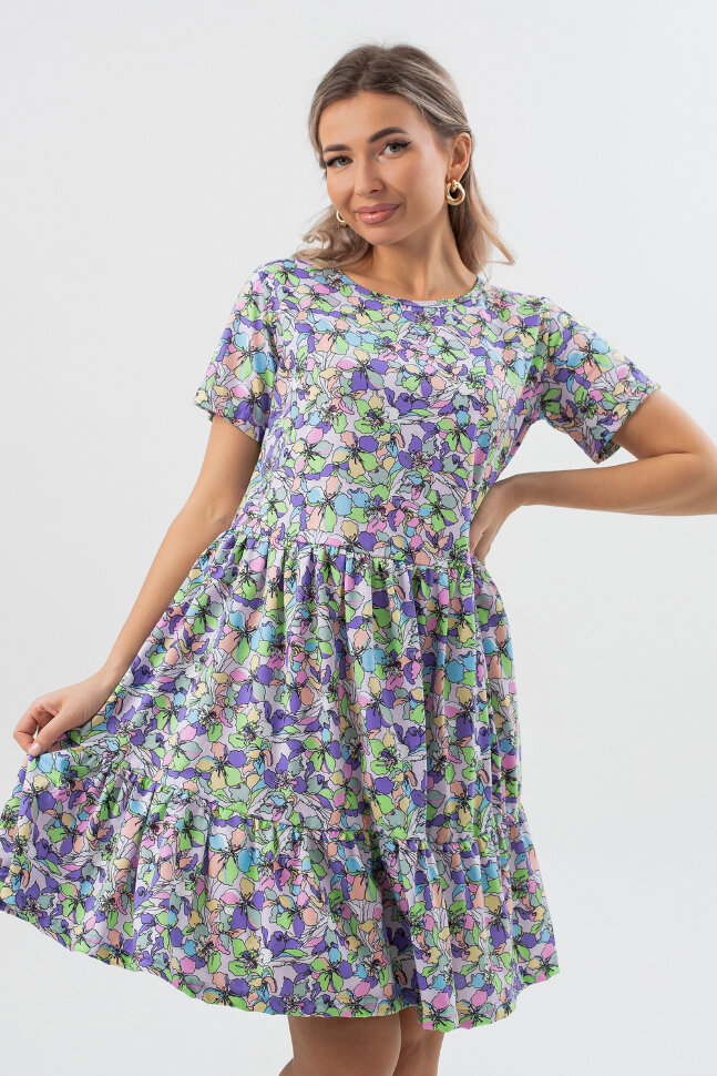 Платье женское П174 сиреневый