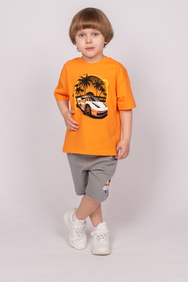 Футболка для мальчика 52355 оранжевый
