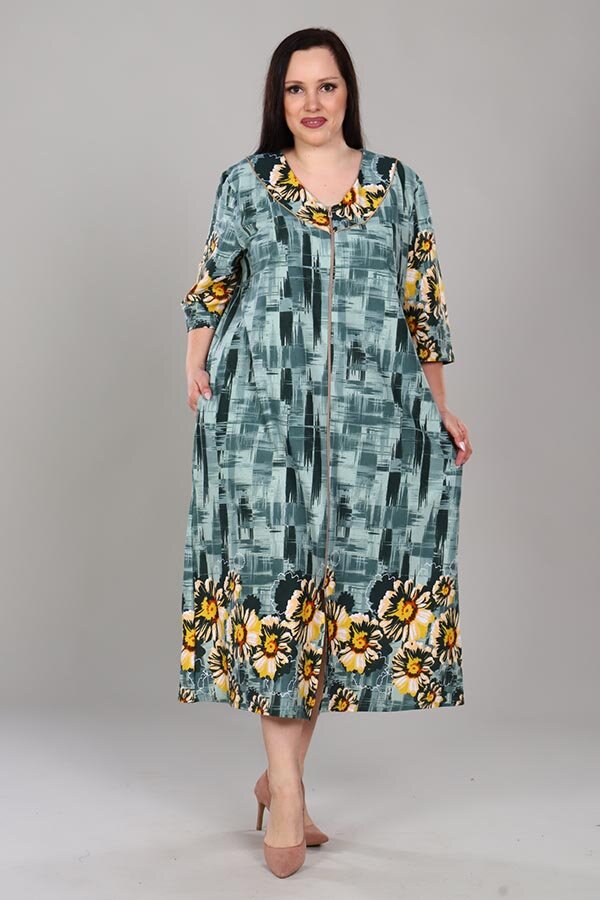 Халат Кадриль газания зеленая ХГ-06-9