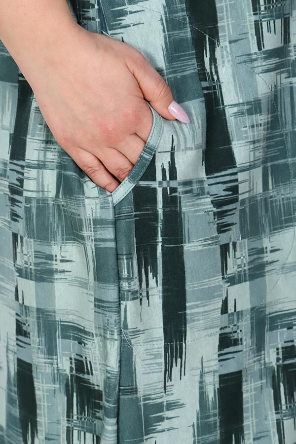 Халат Кадриль газания зеленая ХГ-06-9