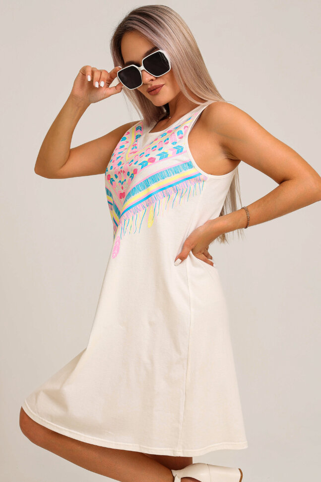 Платье женское 50550 молочный