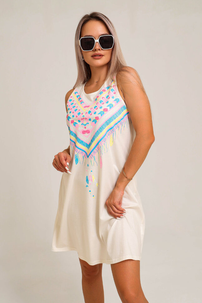 Платье женское 50550 молочный