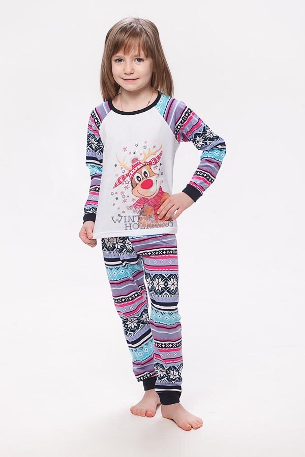 Пижама детская 7-118а (синий+голубой)