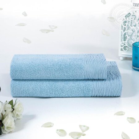 Полотенце Модерн голубой, 420 г/м2