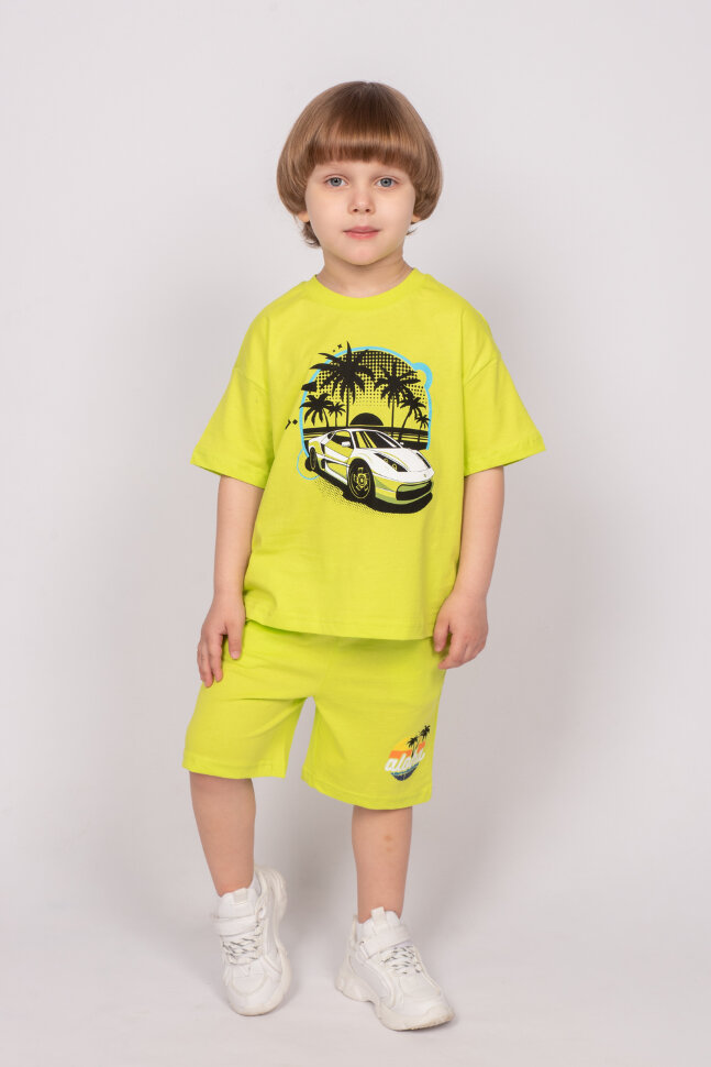 Футболка для мальчика 52355 салатовый