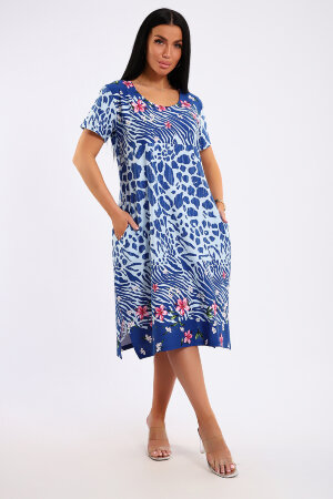 Платье женское ЕПЛ-1049 синий