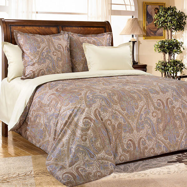 КПБ Кашмир бежевый сатин сем.