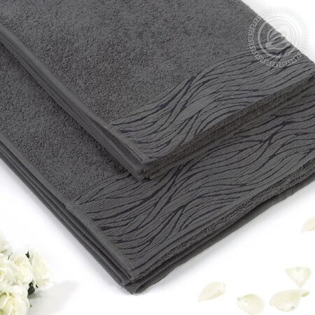 Полотенце Модерн графит, 420 г/м2