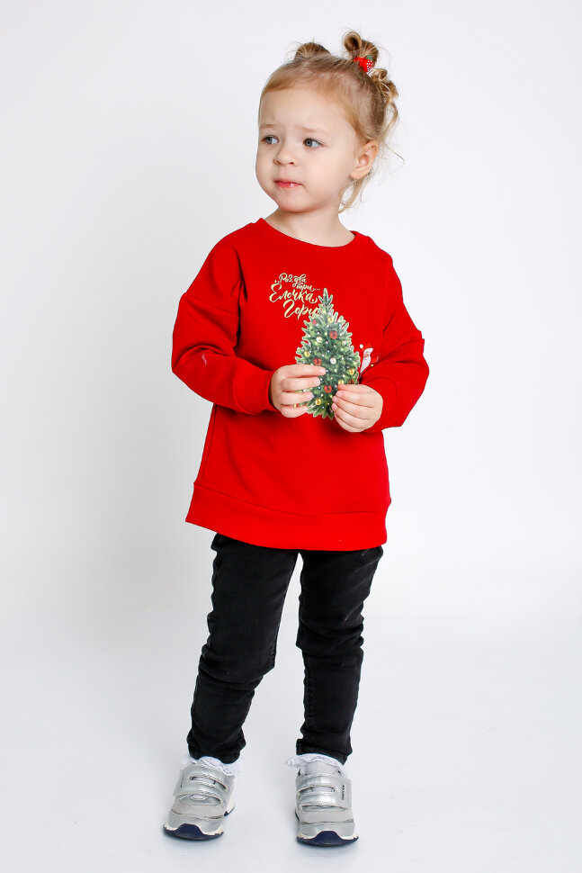 Детский свитшот для мальчика Праздник красный