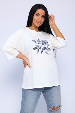 Женская туника 00005 молочный