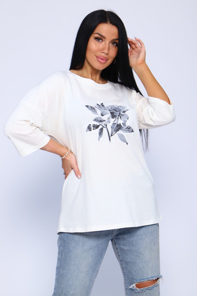 Женская туника 00005 молочный