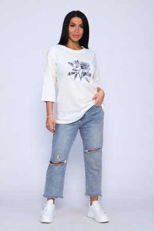 Женская туника 00005 молочный