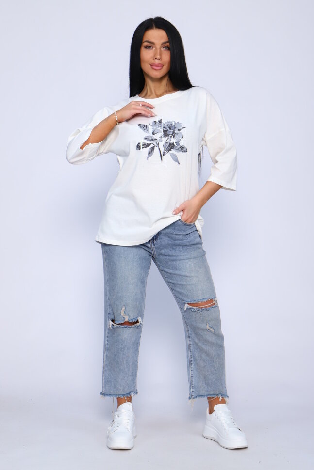 Женская туника 00005 молочный