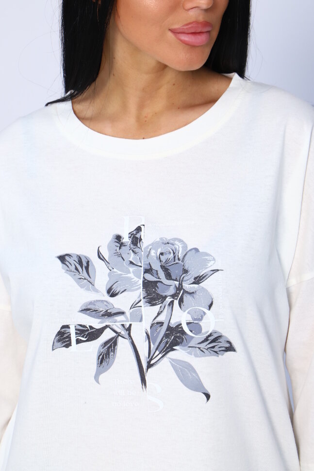 Женская туника 00005 молочный