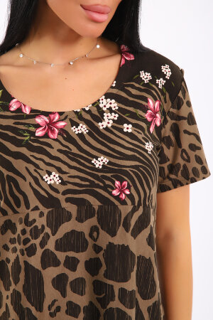 Платье женское ЕПЛ-1049 коричневый