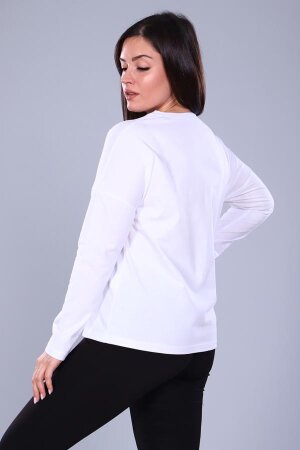 Женская футболка 55038 с дл. рукавом