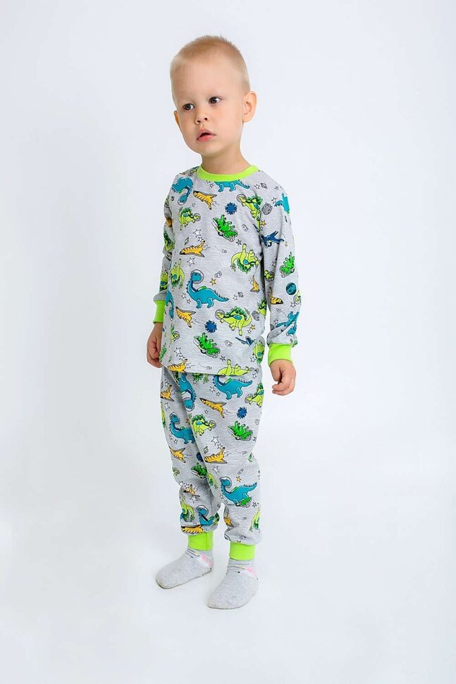 Пижама с брюками для девочки Эльф серый