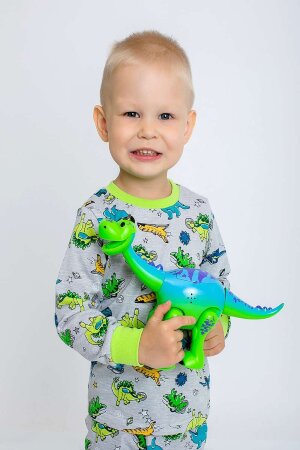 Пижама с брюками для девочки Эльф серый