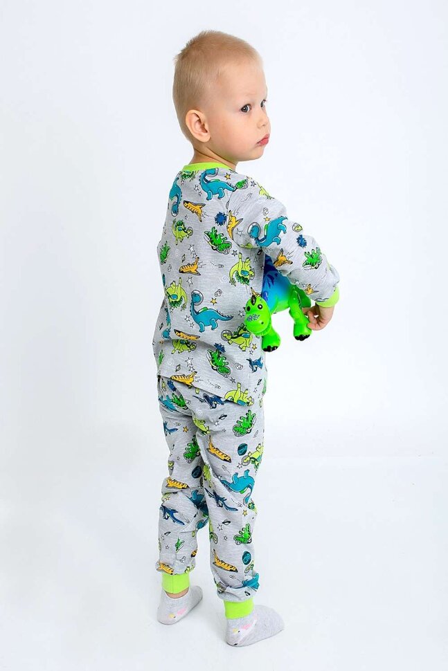 Пижама с брюками для девочки Эльф серый