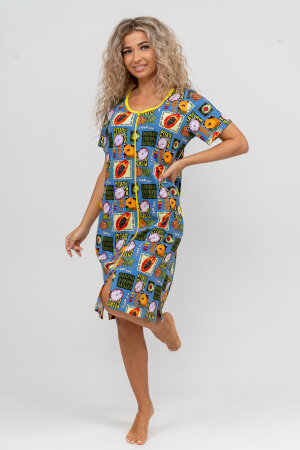 Халат Женский 36821 голубой