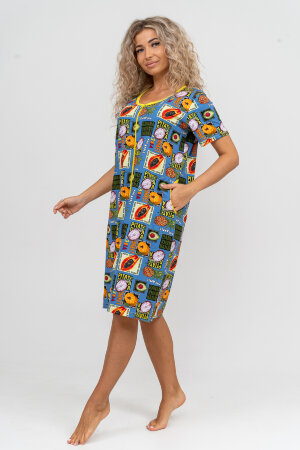 Халат Женский 36821 голубой