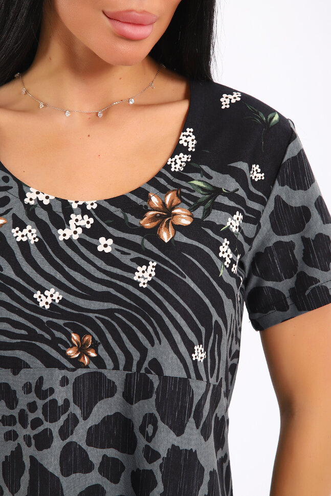 Платье женское ЕПЛ-1049 антрацит